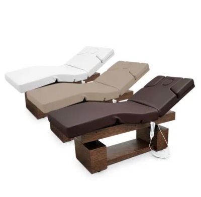 Divan SPA chauffant 3 panneaux et 4 moteurs Marron foncé 